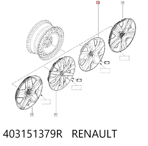 Ковпаки 403151379R Renault (RVI)