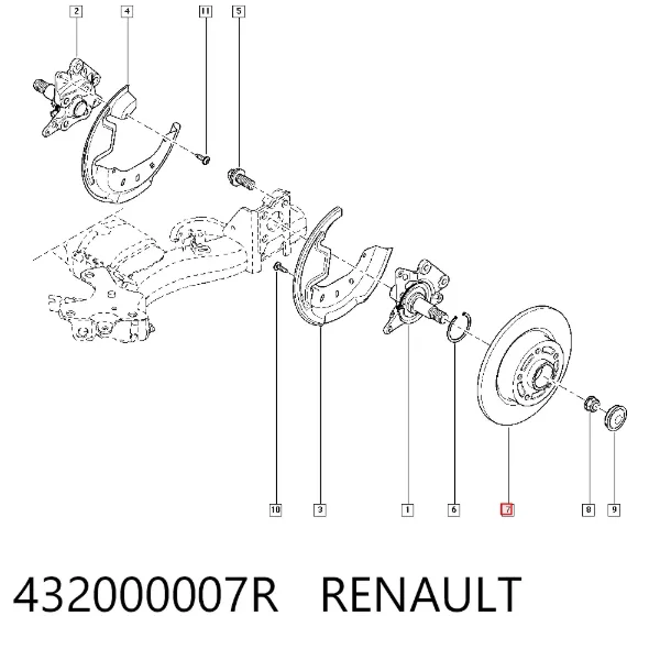 Гальмівні диски 432000007R Renault (RVI)