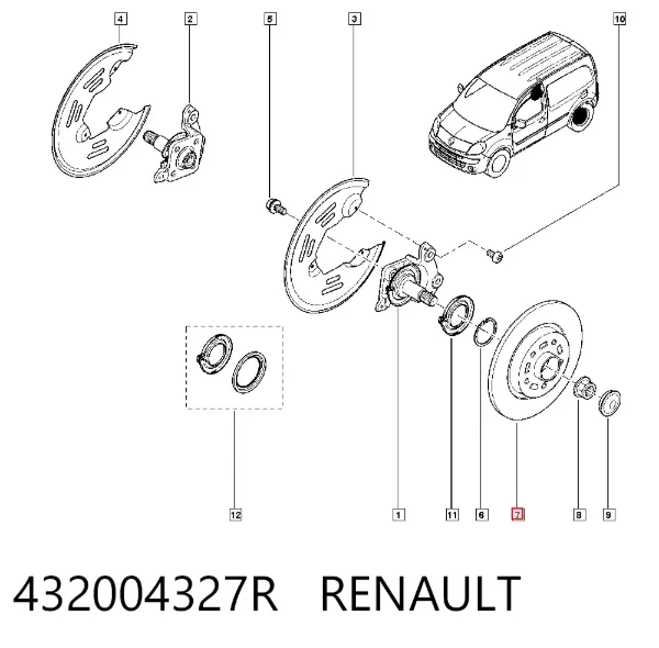 Гальмівні диски 432004327R Renault (RVI)