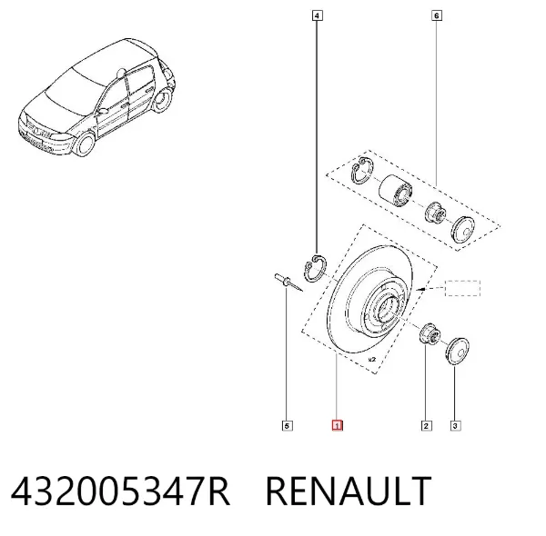 Гальмівні диски 432005347R Renault (RVI)