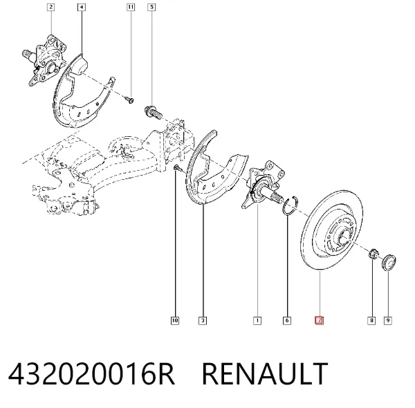 Гальмівні диски 432020016R Renault (RVI)
