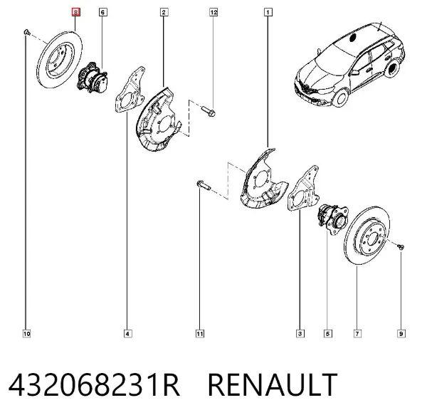 Гальмівні диски 432068231R Renault (RVI)