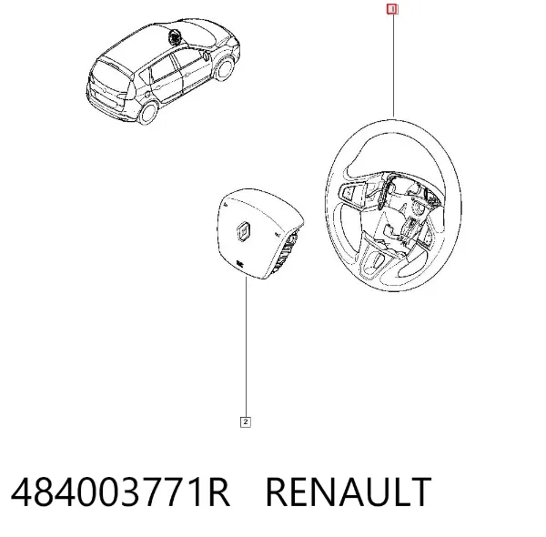 Кермо 484003771R Renault (RVI)