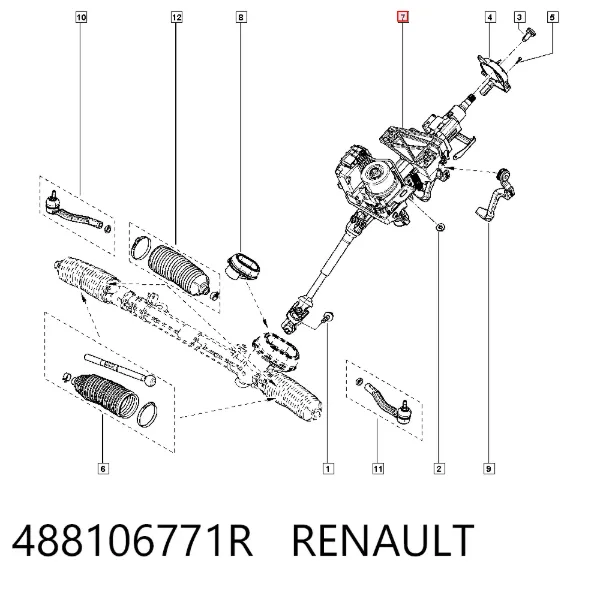 Рульова колонка 488106771R Renault (RVI)
