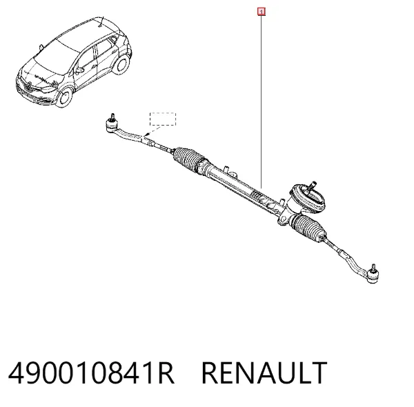Рульова рейка 490010841R Renault (RVI)