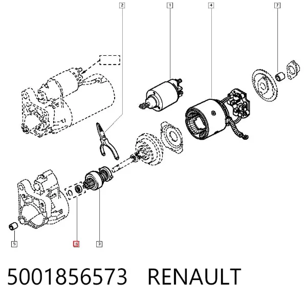 Стартер 5001856573 Renault (RVI)