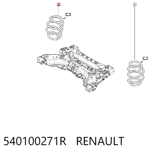 Пружина передня Renault Megane IV