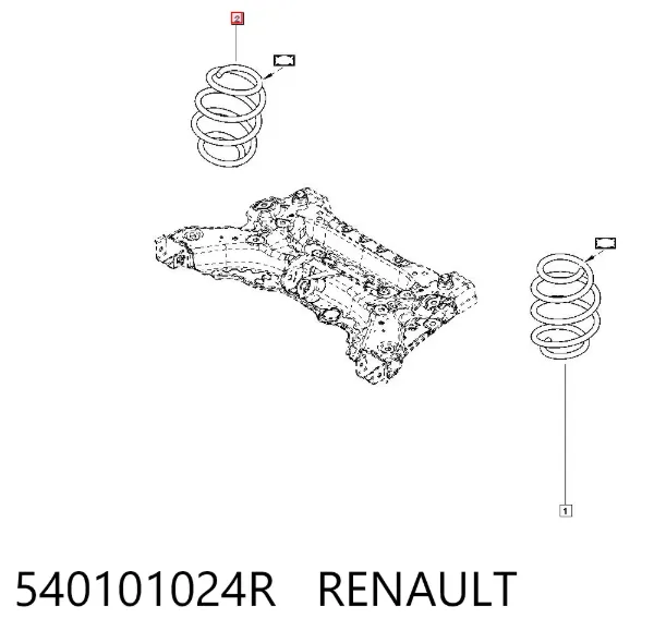 Пружина передня 540101024R Renault (RVI)