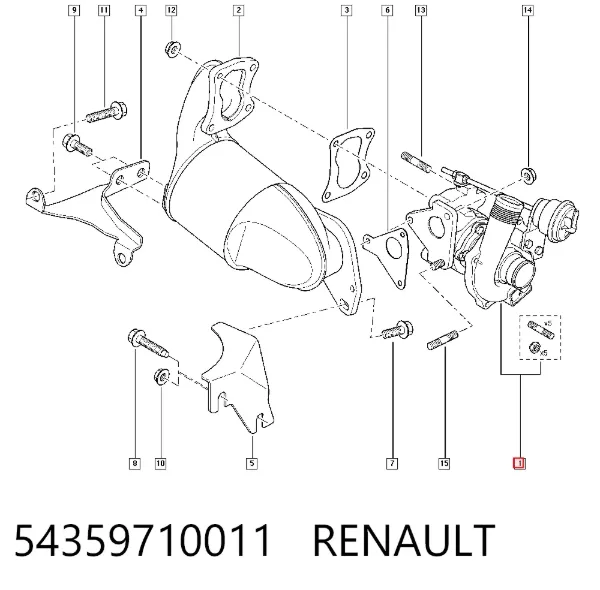 Турбіна 54359710011 Renault (RVI)