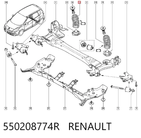 Задні пружини 550208774R Renault (RVI)
