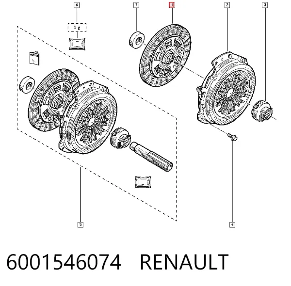 Диск зчеплення 6001546074 Renault (RVI)