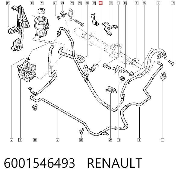 Датчик насосу гідропідсилювача 6001546493 Renault (RVI)