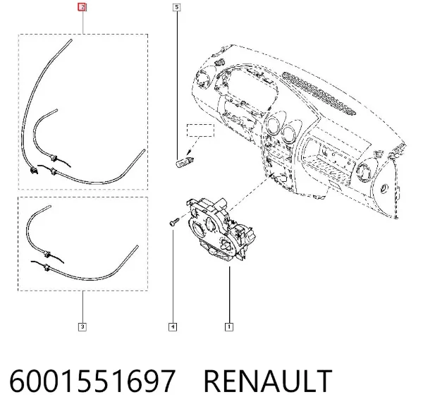 Трос керування обігрівачем (пічкою) 6001551697 Renault (RVI)