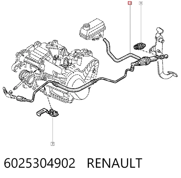 Головний циліндр зчеплення 6025304902 Renault (RVI)
