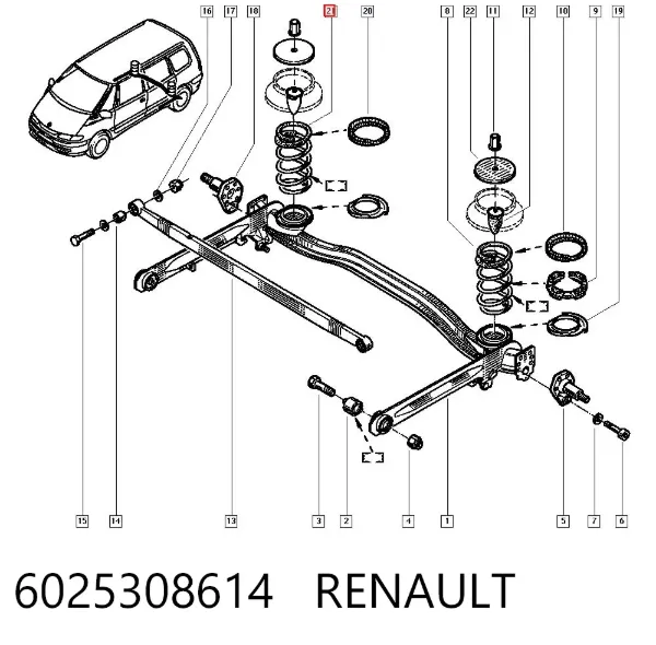 Задні пружини 6025308614 Renault (RVI)