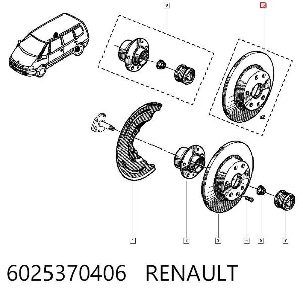 Гальмівні диски 6025370406 Renault (RVI)