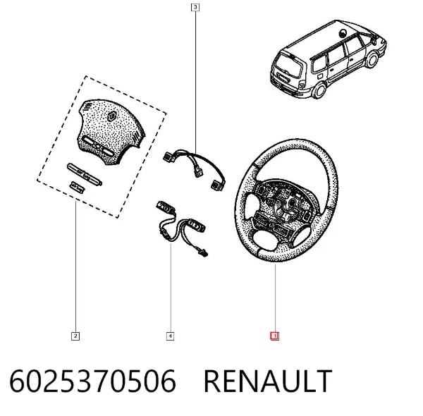 Кермо 6025370506 Renault (RVI)