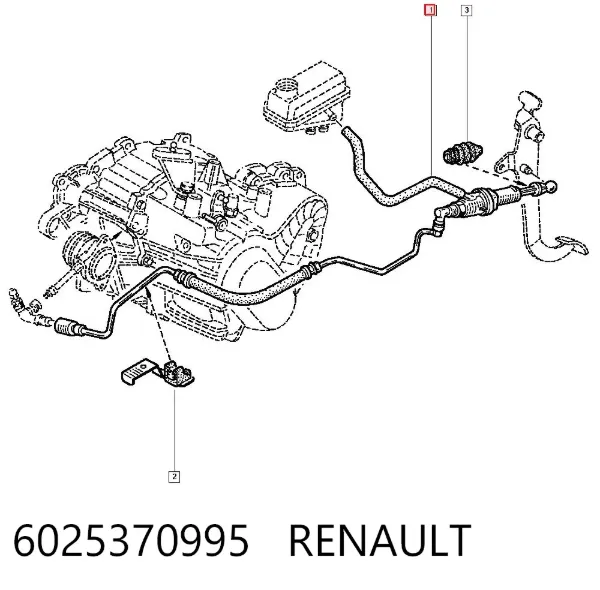 Головний циліндр зчеплення 6025370995 Renault (RVI)