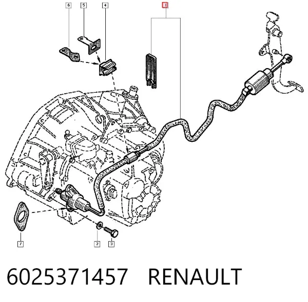Головний циліндр зчеплення Renault Espace III