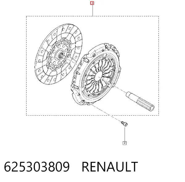 Зчеплення 625303809 Renault (RVI)