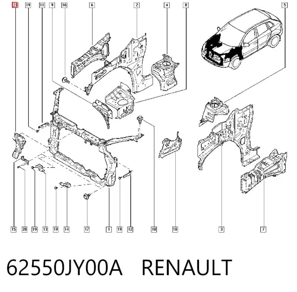  62550JY00A Renault (RVI)