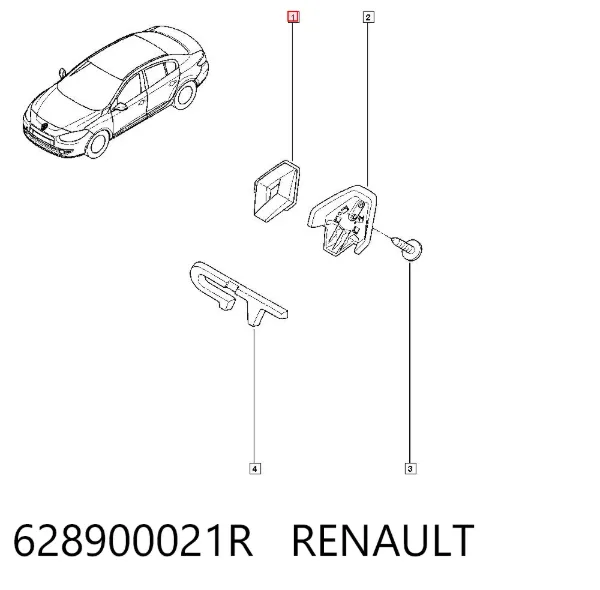 Емблема капота 628900021R Renault (RVI)