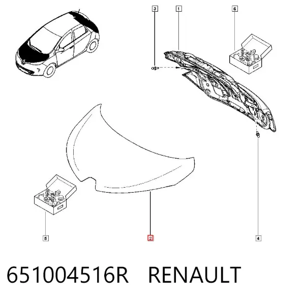 Капот 651004516R Renault (RVI)