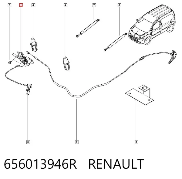 Замок капота 656013946R Renault (RVI)