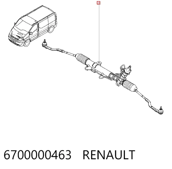 Рульова рейка 6700000463 Renault (RVI)