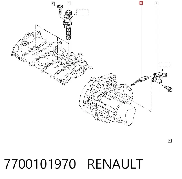 Датчик колінвала 7700101970 Renault (RVI)