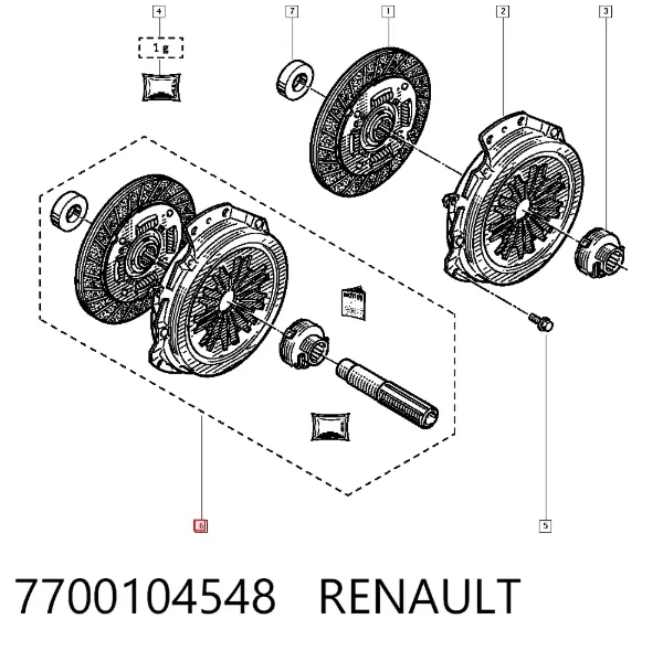 Зчеплення 7700104548 Renault (RVI)