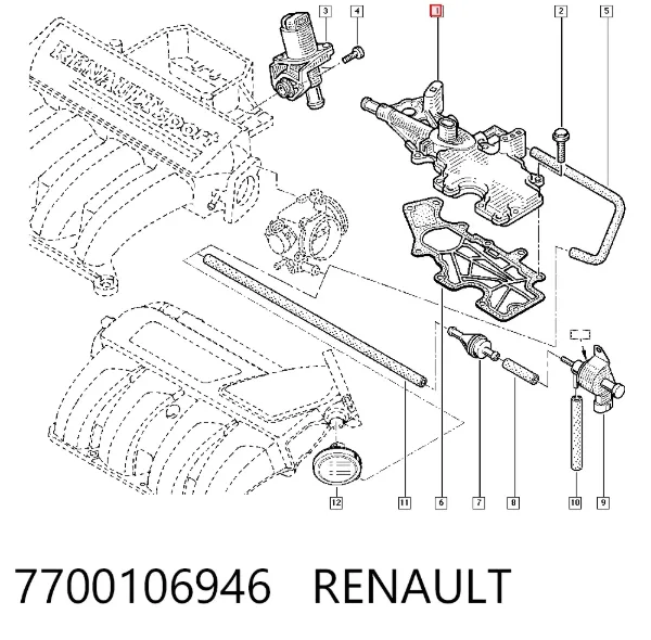 Масловіддільник 7700106946 Renault (RVI)