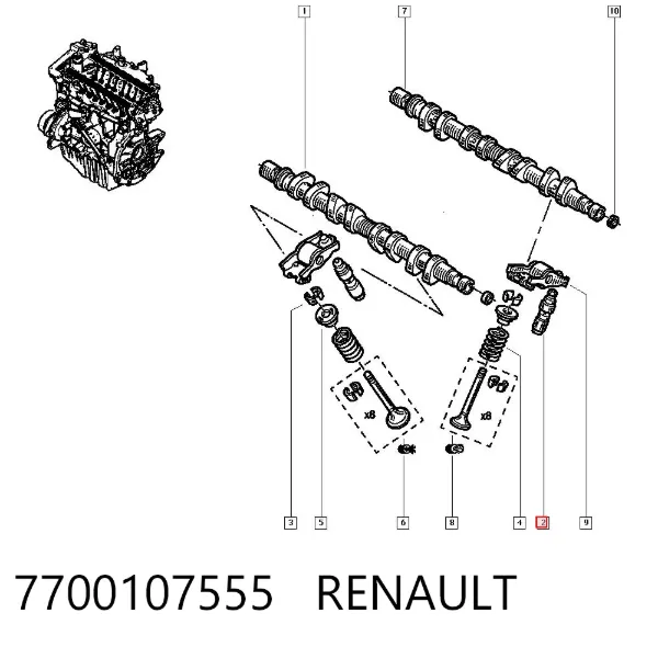 Гідрокомпенсатор 7700107555 Renault (RVI)