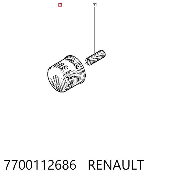 Масляний фільтр 7700112686 Renault (RVI)