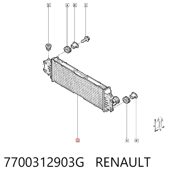 Інтеркулер 7700312903G Renault (RVI)