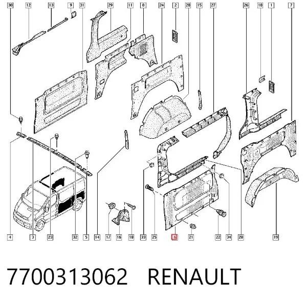  7700313062 Renault (RVI)