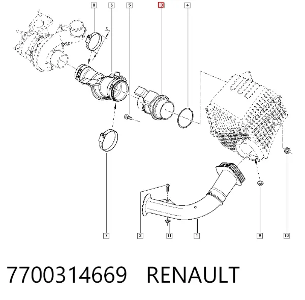 ДМРВ 7700314669 Renault (RVI)
