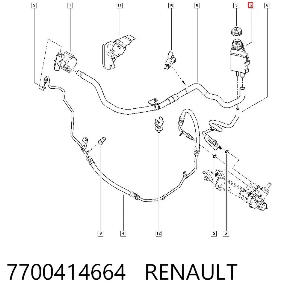 Бачок ГУР 7700414664 Renault (RVI)