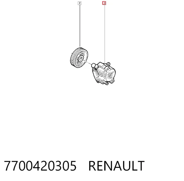 Насос ГУР 7700420305 Renault (RVI)