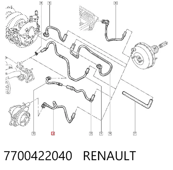 Двері задні, праві 7700422040 Renault (RVI)