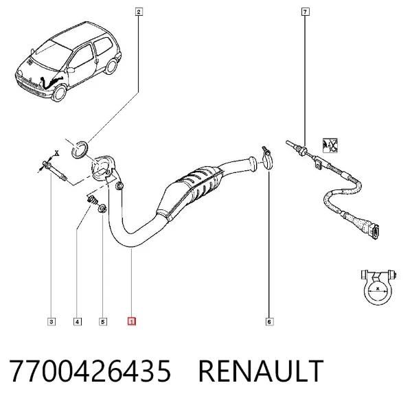 Каталізатор 7700426435 Renault (RVI)