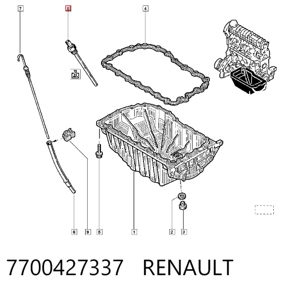 Датчик рівня масла 7700427337 Renault (RVI)