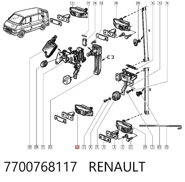  7700768117 Renault (RVI)