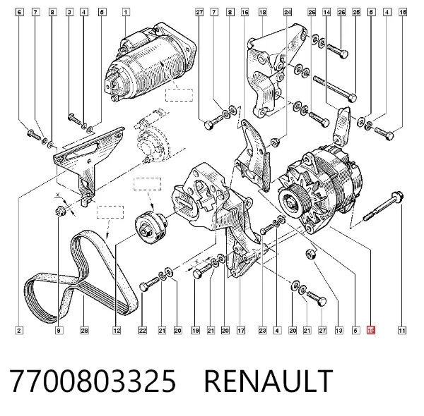 Генератор 7700803325 Renault (RVI)