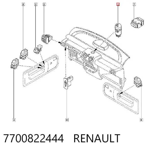  7700822444 Renault (RVI)