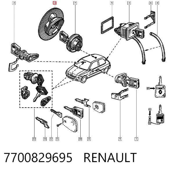 Пробка бензобаку 7700829695 Renault (RVI)