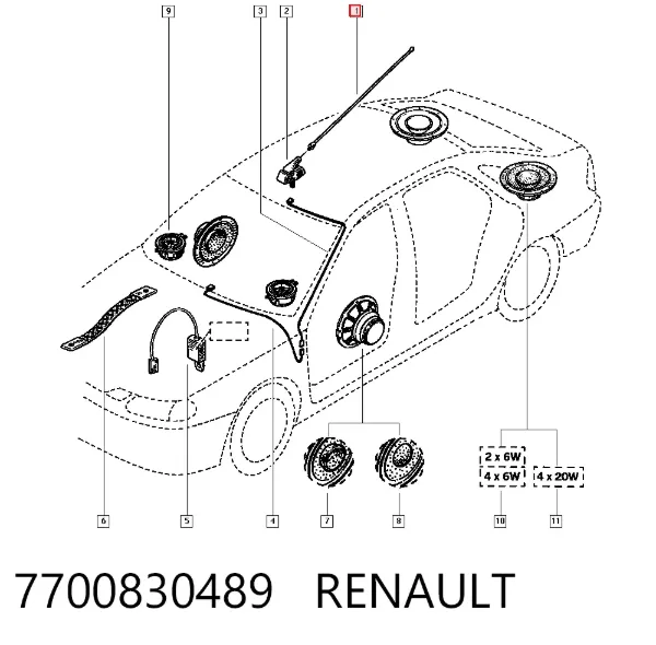  7700830489 Renault (RVI)
