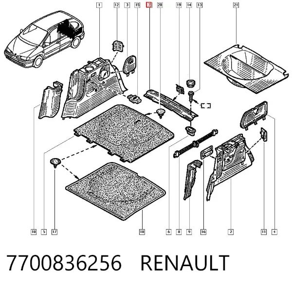 7700836256 Renault (RVI)