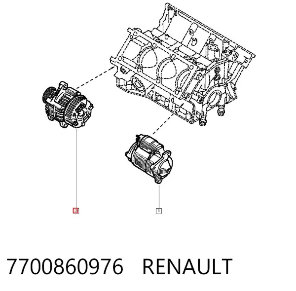 Генератор 7700860976 Renault (RVI)