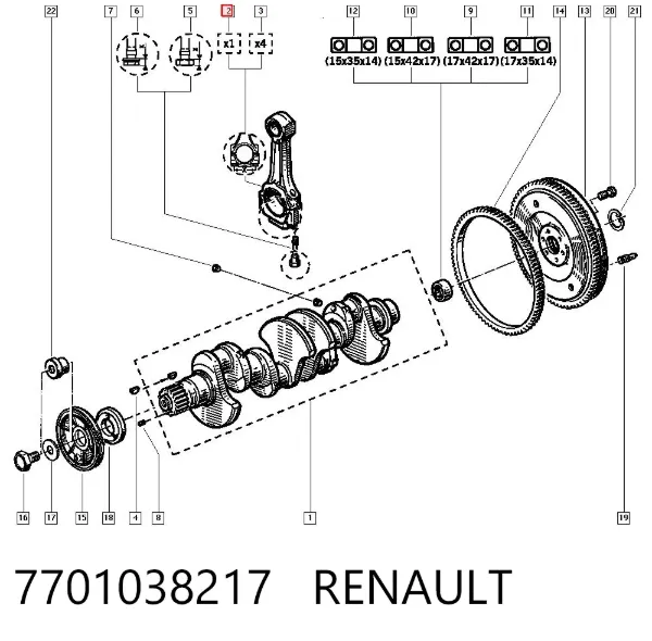  7701038217 Renault (RVI)
